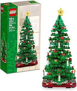 LEGO Christmas Tree Toy Building Set for Kids, Collectible Holiday Home Decor, Tabletop Christmas Tree Gift, Festive Craft Project for Families to Build Together, 2 Building Options in 1 Set, 40573